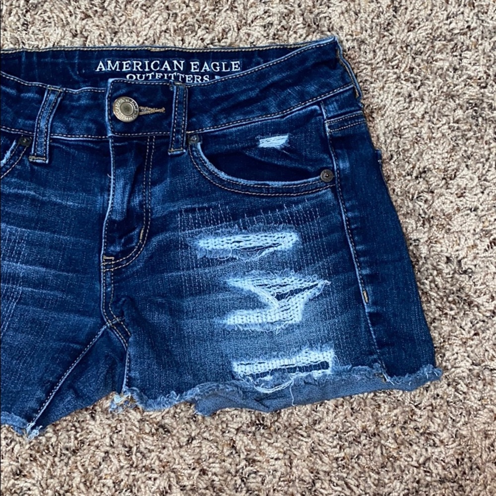 high rise american eagle shorts